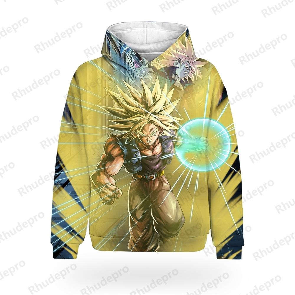 DragonBallZ Hoodie Children's 3D Hoodie Fashion Hoodie Long Sleeve Round Neck Casual Animation Super Saiya Goku Hoodie