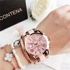 Top Luxusmarke Roségold Quarz Damenuhr Damenmodeuhr Damenarmbanduhren Damenuhr Relogio Feminino Masculino