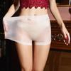 Women Oil Shiny Boxer Briefs Transparent Underwear Erotic Lingerie Female Underpants Ultra Thin Panties See Through Knickers