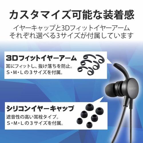 ELECOM Headset with Microphone Arm USB Inner Ear Wired Binaural Black HS-EP15UBK