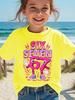 Kids 67 Themed Colorful Print TShirt Soft Cotton Fabric Breathable and Comfortable Ideal for Toddlers and Childrendf0233