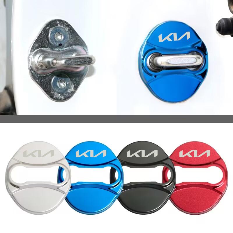 Car Styling Car Door Lock Covers stikcer Case for Kia Rio Ceed Sportage Cerato Soul Picanto auto Accessories sticker accessaries