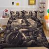 Beauty Skull Printed Comforter Cover Set Full Size Microfiber Home Textiles High Quality Luxury Bedspreads