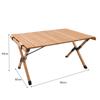 OEING Beech Wood Portable Camping Roll-Up Table