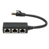 RJ45 Ethernet-adapterkabel Forlengelse 1 til 3 porter Utmerket tilkobling Overføring Godt signal Ethernet-kontaktadapter