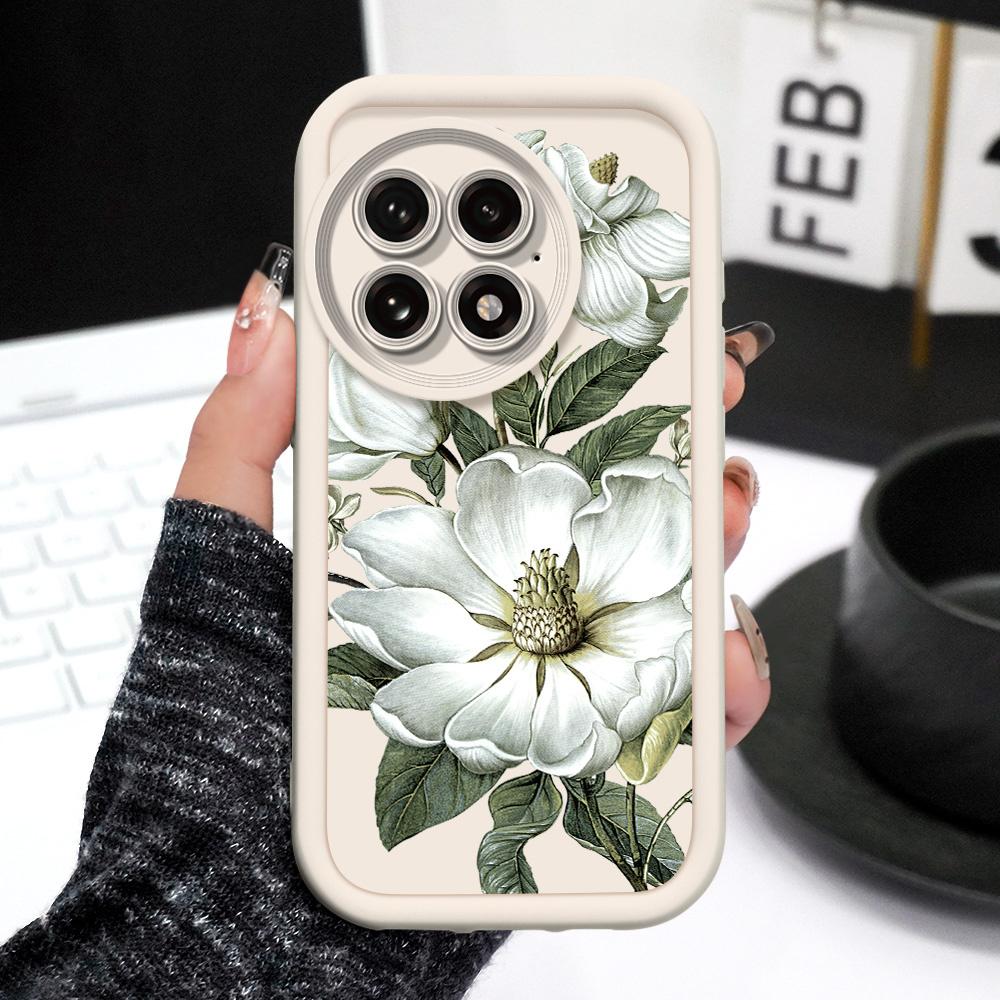 Magnolia Flower Phone Case For Oneplus 15 15R 13 13T 12 12R 11 11R 10R Nord CE 5 4 3 2 Lite 4G 5G Staircase Soft Cover