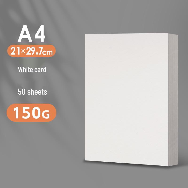 A4 White Cardstock, Black & Colored Paper, Thickened for DIY Kindergarten Crafts & Projects, A3/A4 Size.