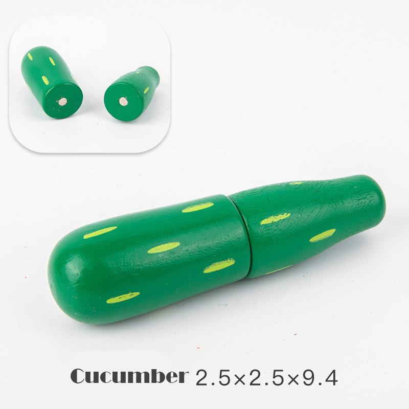 Simulace Kuchyně Předstíraná Hra Hračka Magnetické Dřevěné Krájení Ovoce Zeleniny Klasická Hra Montessori Vzdělávací Hračky Pro Děti