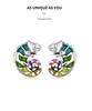 Yin Ziyun Platinum-Plated Chameleon Earrings: Cute Animal S925 Silver for Men & Women - Model BSE587