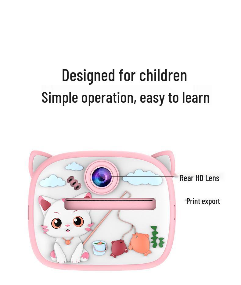 Instant Print Digital Camera for Kids - Photography and Learning Toy for Birthdays