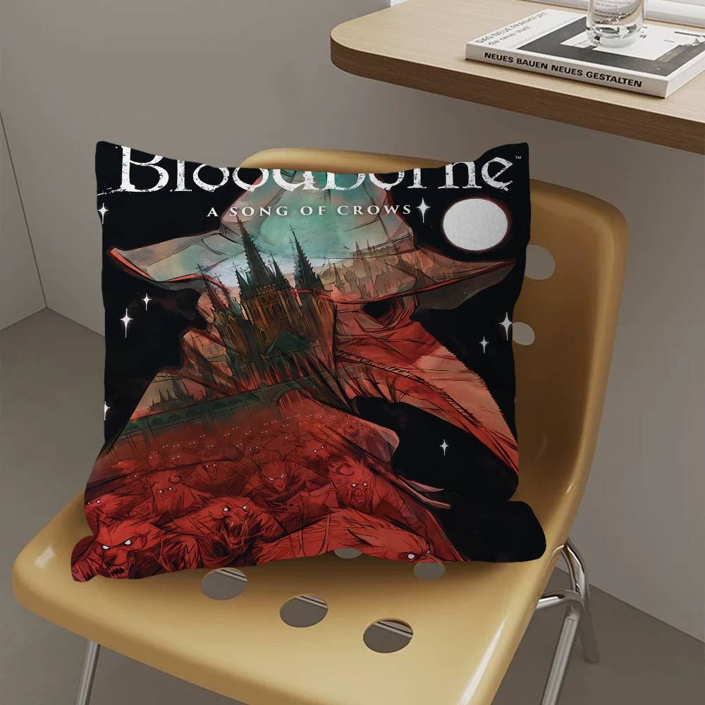 Bloodborne Classic Game Cushion Cover Inches Farmhouse Decor Home Throw Pillow Covers for Couch Decorations