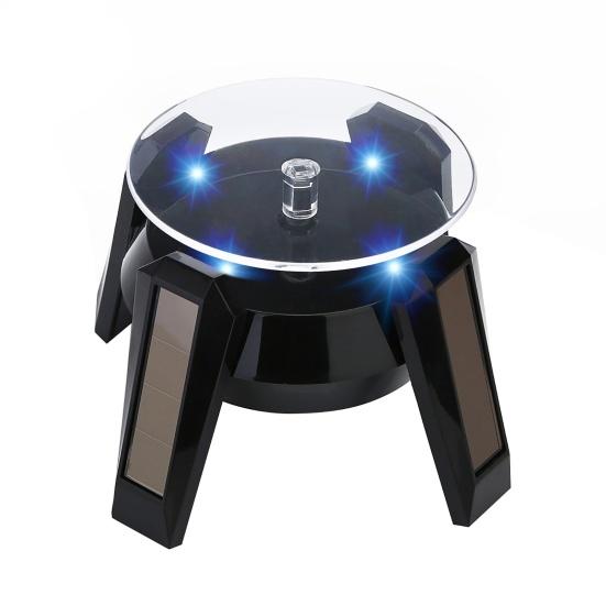 Airship UFO Rotating Display Stand 360 Degrees Solar Dual Use Automatic Turntable for Showcase
