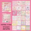 Korean SL-20 Sticker Book: Melody, Cinnamoroll, Pompompurin Planner Decorations