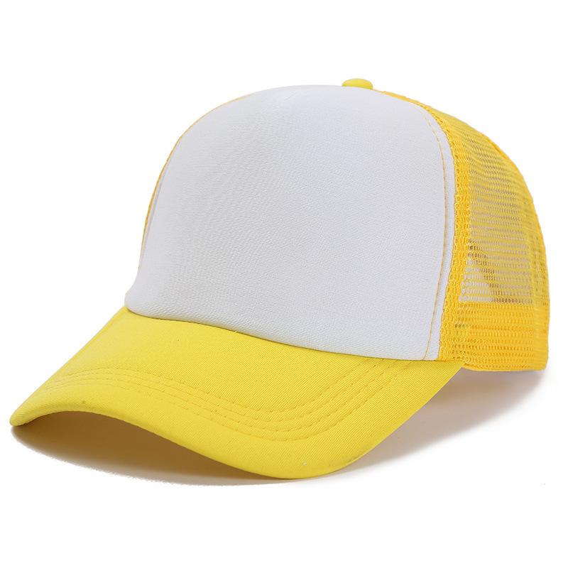Hat Men's Spring Summer Korean Edition Trendy Men's Light Board Mesh Hat Fashion Baseball Hat Versatile Cap Truck Hat Solid Color Women