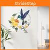 Floral Art Iron Bird Pattern Wall Decoration Round Panel Living Room Ornaments