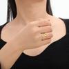 LIKGREAT Classic Lord Jesus Fish Cross Finger Rings Women Men Stainless Steel Retro Christian Religious Blessing Amulet Jewelry