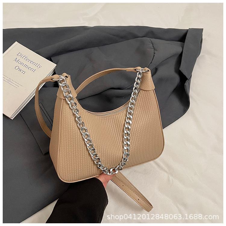 

Korean commuter large-capacity bag women s 2025 new fashion shoulder bag casual versatile plaid underarm tote bag коричневый