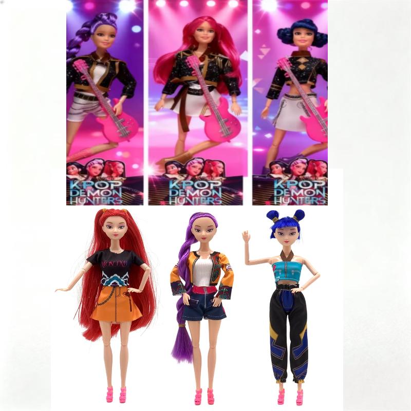 @@ New Kpop Demon Hunters Anime Merchandise Rumi Mira Zoyi Character Figurine Birthday Gift Fan Club Gifts 11 Joints Are Movable