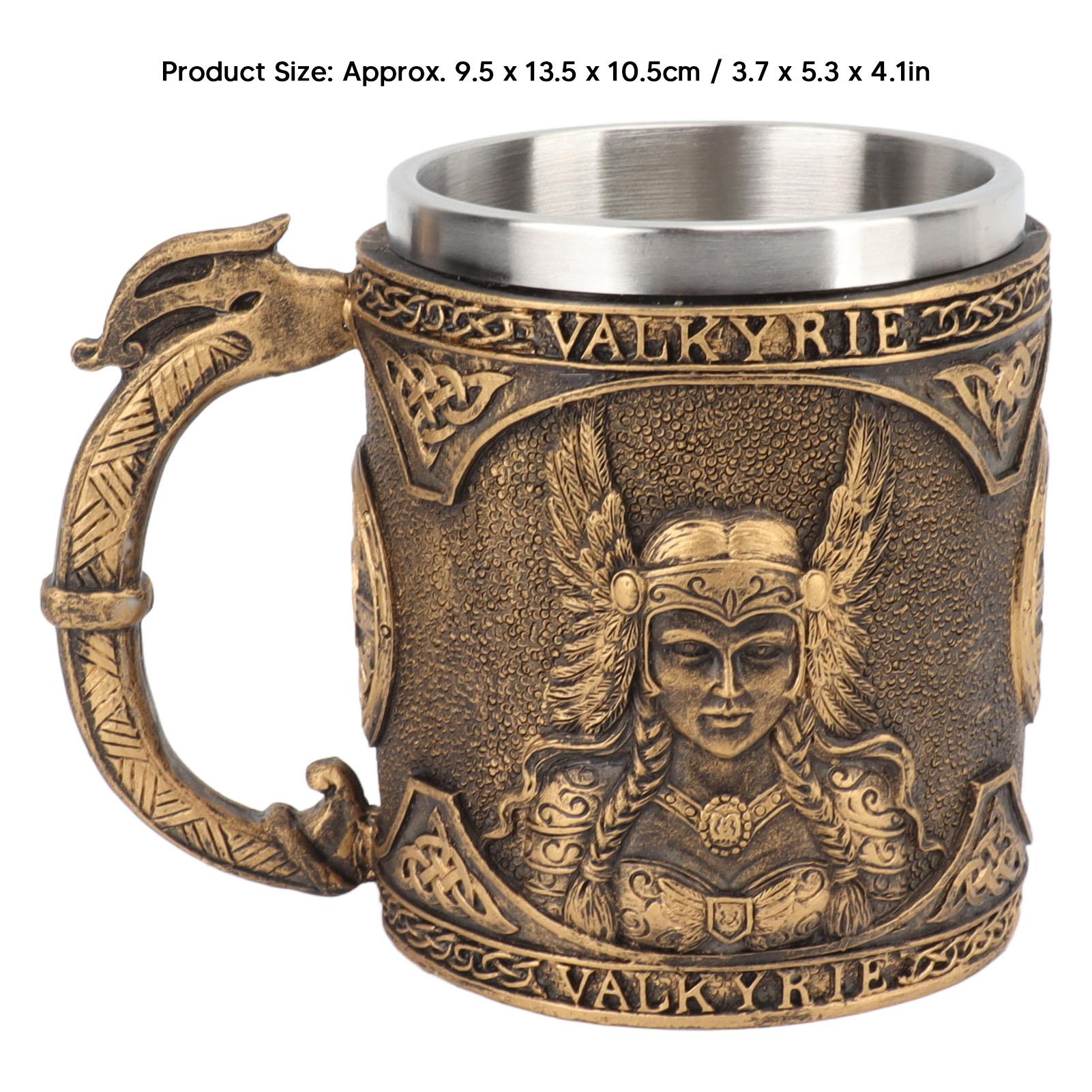 

Beer Mug Stainless Steel Resin Double Layered High Temperature Resistant Pirate Pattern Beverage Cup Drinking Supplies 401-500ml