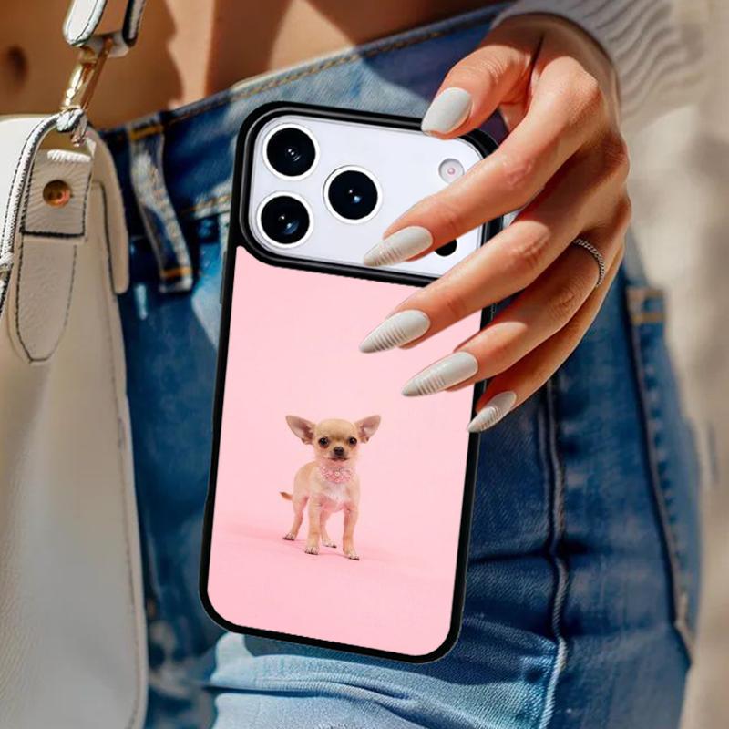 Chihuahua Dog Phone Case For iPhone 17 Air 14 15 13 12 Max Cover For Apple 14 15 16 16e 11 Pro Max Plus Coque