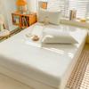 1pc Elastic Fitted Sheet Solid Color Bed Sheets Breathable Bed Cover fundas de colchón Home Mattress Protector (No Pillowcase)