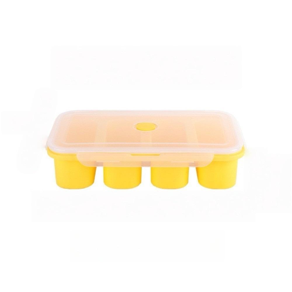 Silicone Soup Ice Cube Molds with Lid Food Meal Molds Multipurpose Freezer Soup Tray  Soup Storage