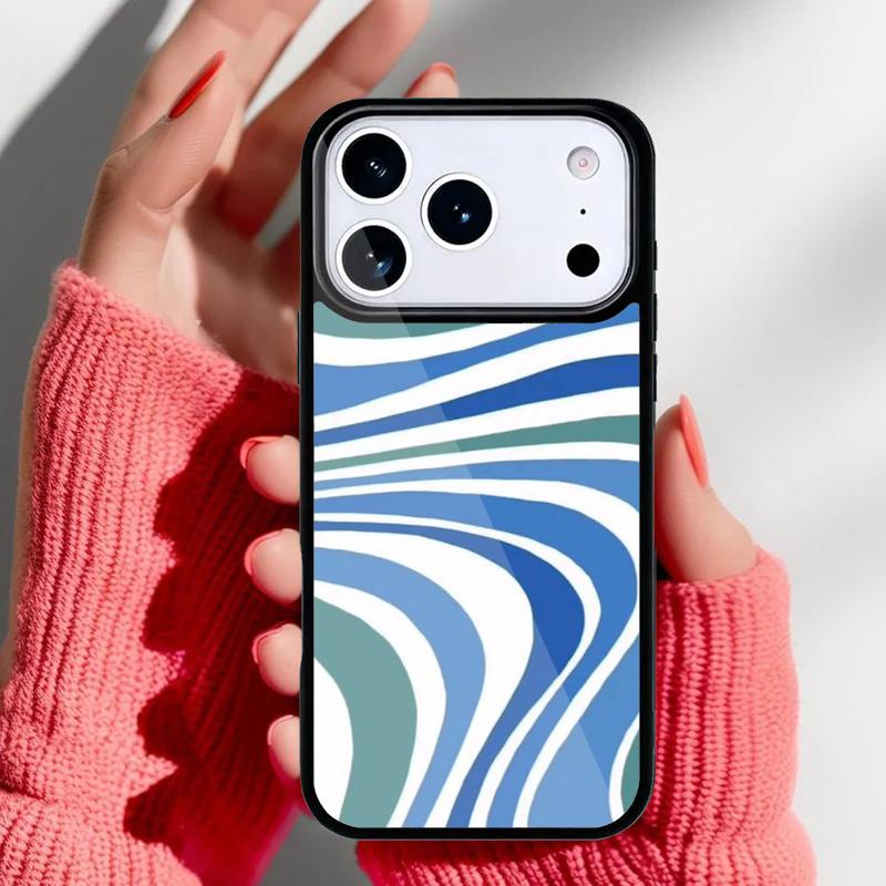 Liquid Swirl Abstract in Neutral Blue Grey Phone Case for iPhone 17 16 15 14 13 Pro Max Back Cover for 12 11 Pro Coque