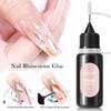 No Wipe Rhinestone Charm Adhesive Gap Nail Glue Filler Sealant UV/LED Cured Long-Lasting Nail Art Tool DIY & Salon Professional Use