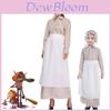 Vintage Floral Colonial Women Pioneer Dress For Kids And Adults Perfect For Reenactments