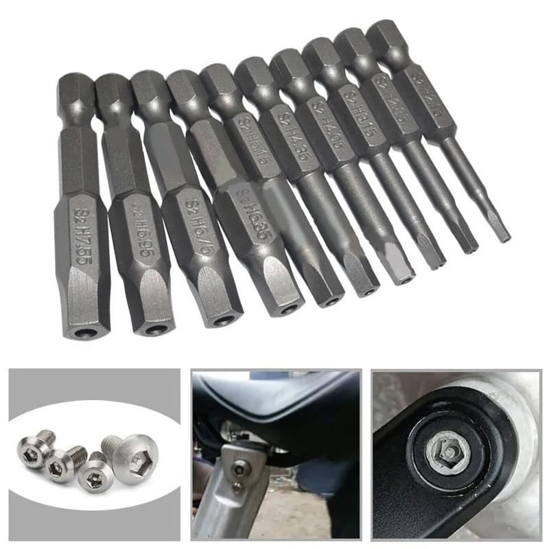 Set de biți magnetici pentagonali cu gaură Hex 1/4" Oțel S2 50mm Security Torx Biți de găurit Cheie cu clichet Unelte de mână