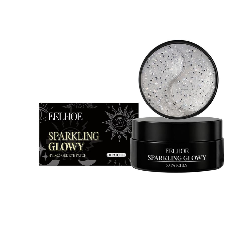 EELHOE Glitter Gel Eye Mask Moisturizes and Nourishes Eye Skin, Brightens and Softens Fine Lines Around the Eyes