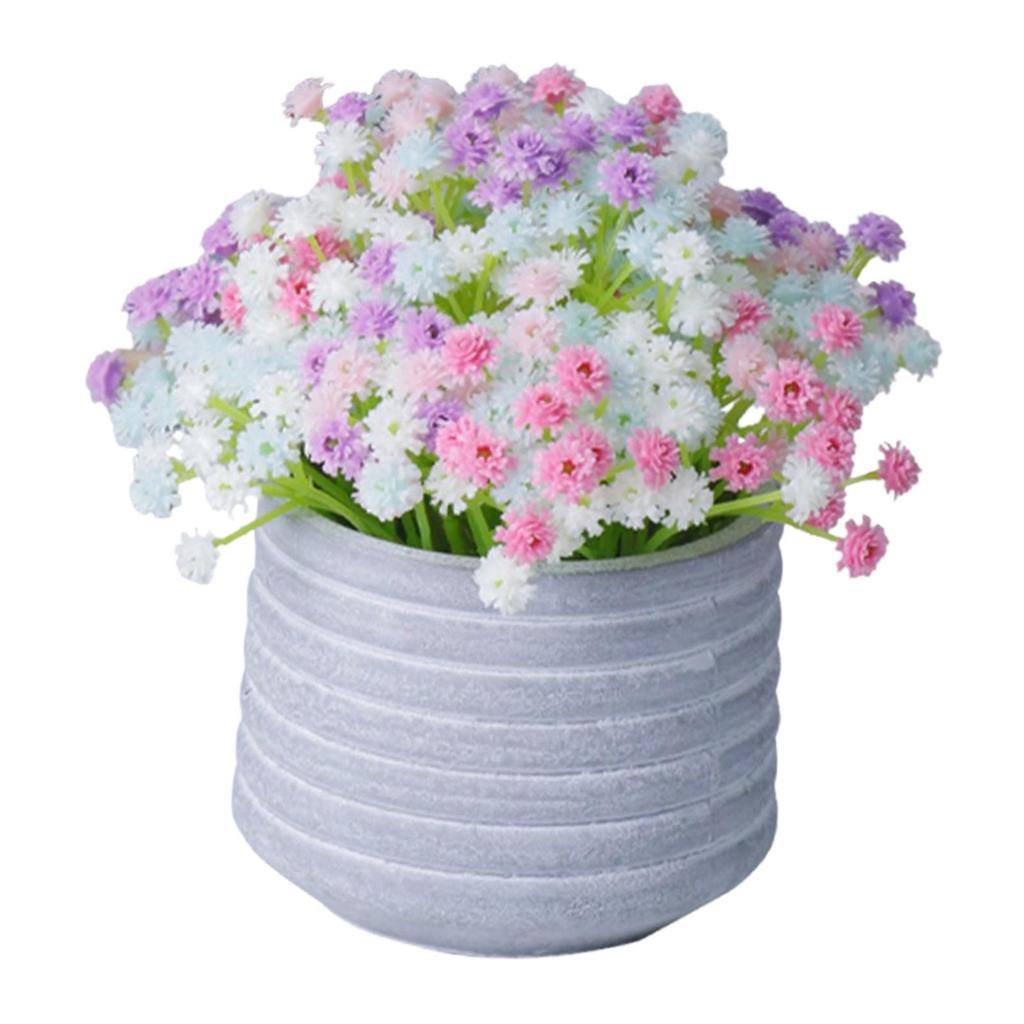 For Small Fake Plant Decorative Modern Table Centerpiece Gypsophila Artificial Flowers For Indoor Home Office Farmhouse Bathroom