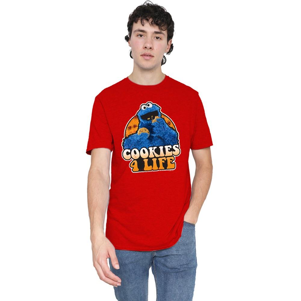 Sesame Street Cookies 4 Life T-Shirt S-3XL Red M