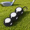Porta Palline da Golf in Silicone con Moschettone, Contiene 3 Palline, Copertura Portapalline da Golf per Borsa da Golf, Custodia Protettiva Organizzatore Palline da Golf, Accessori da Golf