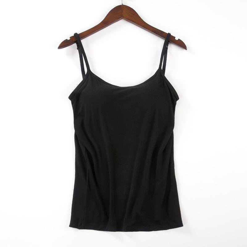 Modal Women's Wire-Free Tank Top with Built-in Bra Pads - Yoga Base Layer Upgraded Version