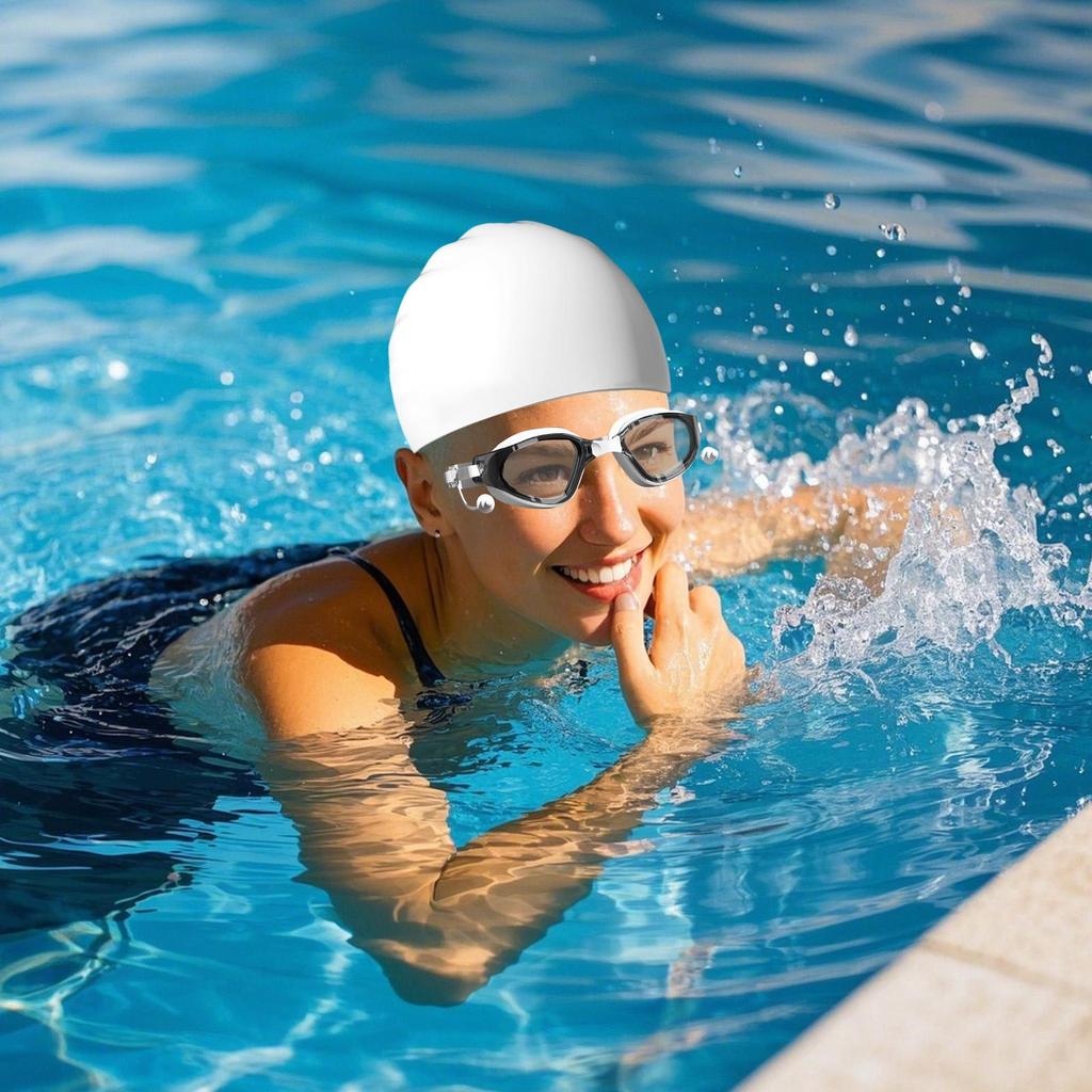 Swim Goggles Adult Leakproof Comfortable Anti Fog Swimming Goggles With Cap For Women Boys Girls Youth Teens Husband Son