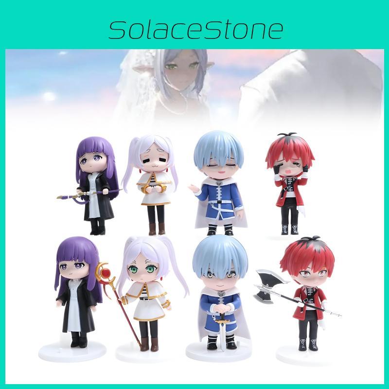 Beyond Frieren 8pcs Journeys End Fern Stark Action Figure Anime Display Doll
