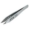 HOZAN Straight Short Nose Tweezers for Thick 110mm Overall 8mm Opening Tip Width PP-105 Finishes, 2.5mm Thickness, Length, Width, 0.5mm