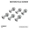 6pcs 8*25MM Sprockets Blots Kits Screws For HONDA SUZUKI KAWASAKI YAMAHA KTM RMZ DRZ YZF KXF KLX CRF Dirt Bike Pit Bike