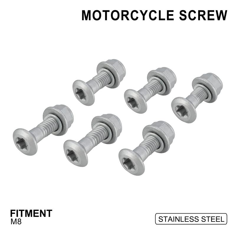 6pcs 8*25MM Sprockets Blots Kits Screws For HONDA SUZUKI KAWASAKI YAMAHA KTM RMZ DRZ YZF KXF KLX CRF Dirt Bike Pit Bike