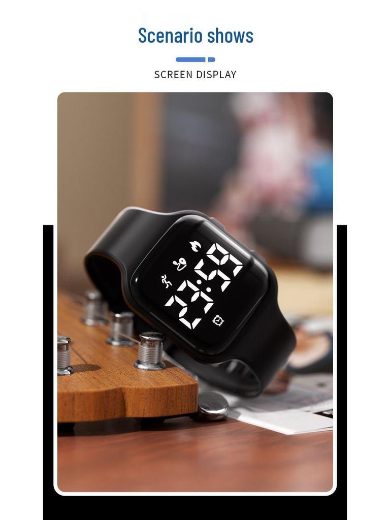 Waterproof Sport Smartwatch for Junior High Boys with Silent Alarm & Multifunctions