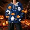 Women's Casual Halloween Print Hoodie with Front Pockets