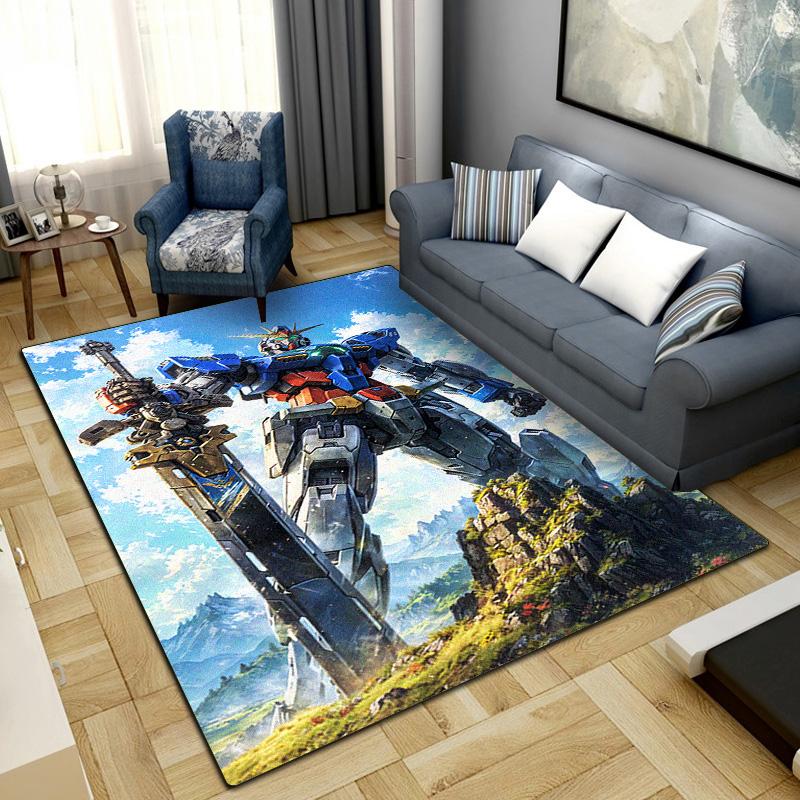 Mobile Suit Gundam Print Rug Living Room Home Fashion Decoration Office Desk Chair Carpet LXR104