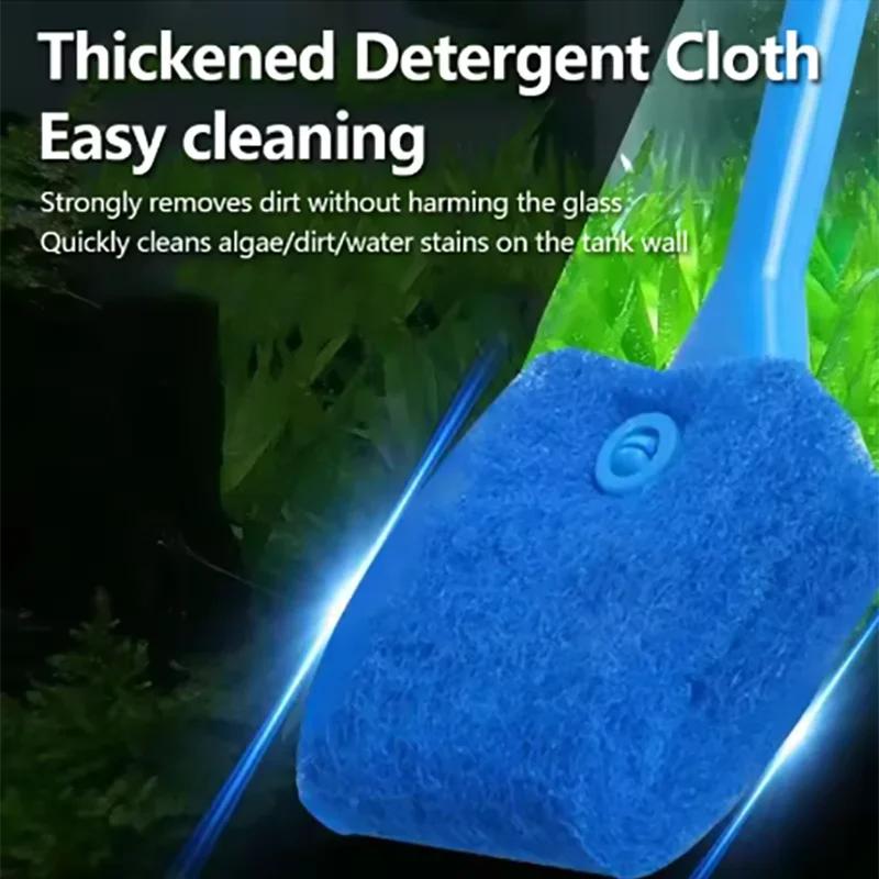 Aquarium Glas Pflanzen Reinigungsbürste Schwimmende Reinigung Fenster Algen Schabender Schwamm Zubehör Aquarium Aquarium Reinigungswerkzeug
