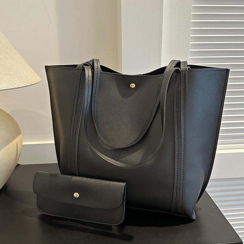 

Высококачественная сумка большой вместимости для женщин в осенне-зимнем модном сезоне, сумка-тоут на одно плечо для женщин, комплект из двух предметов