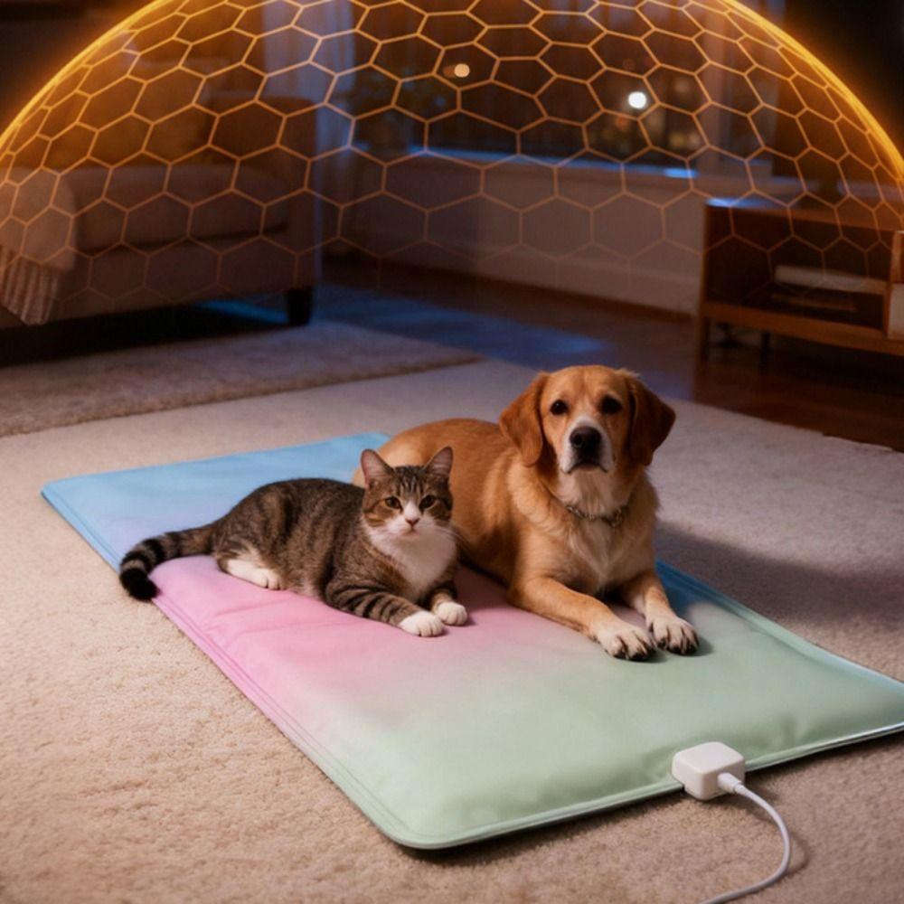 Thermostat Control Electric Heating Dog Bed Anti-scratch Cat Electric Heated Pad Autumn Winter