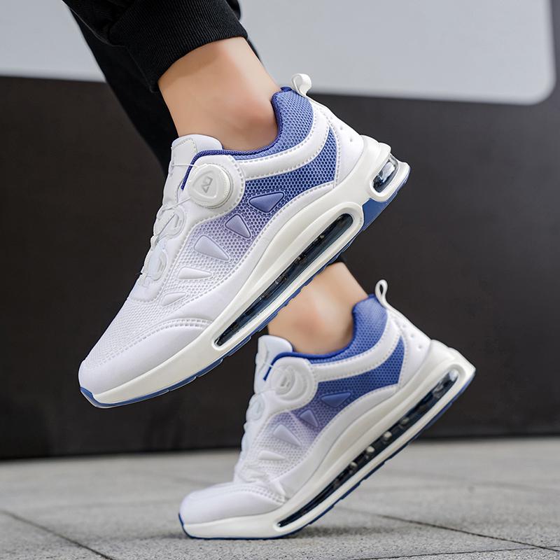 Herren Gepolsterte Stoßdämpfende Laufschuhe Jugend Rutschfest Abriebfest Reise Sport Herbst Schnallenschuhe