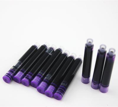 Wholesale Price 30PCS Disposable Violet  Fountain Pen Ink Cartridge Refills Length Fountain Pen Ink Cartridge Refills