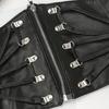 Gothic Solid Color Lift Up Female Waist Corset Wide Faux Leather Belt Women Fashion Slimming Waistband Elastic Corsets