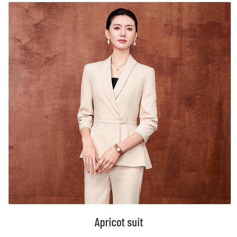 Women's Professional Suit Set - Spring/Autumn Beauty Salon & Hotel Manager Workwear